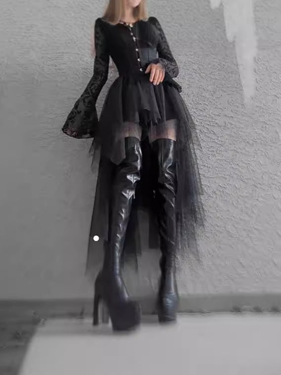 Witchy Gothic Tulle Skirt - Gothmuse