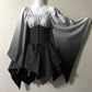 Gothic Vintage Silk Ball Gown - Gothmuse