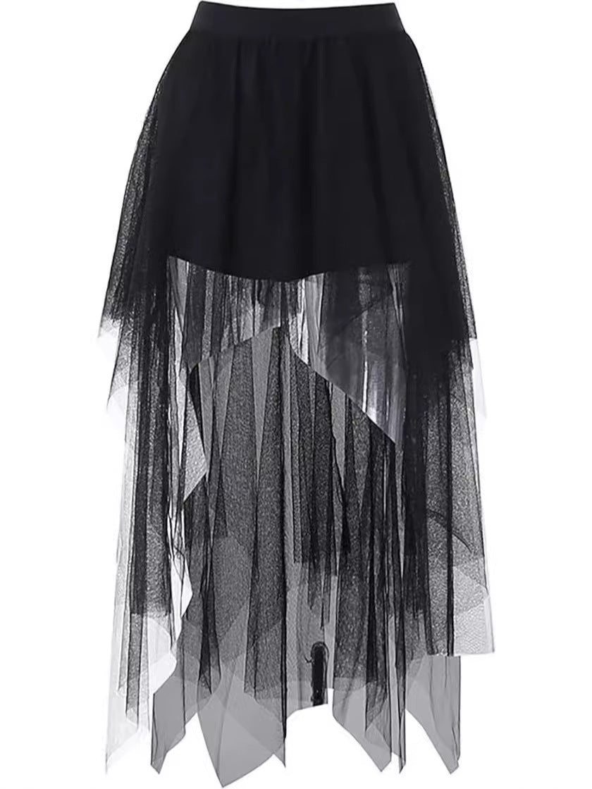 Witchy Gothic Tulle Skirt - Gothmuse