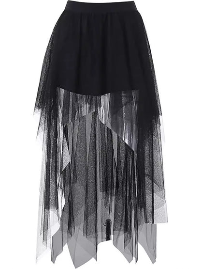 Witchy Gothic Tulle Skirt - Gothmuse