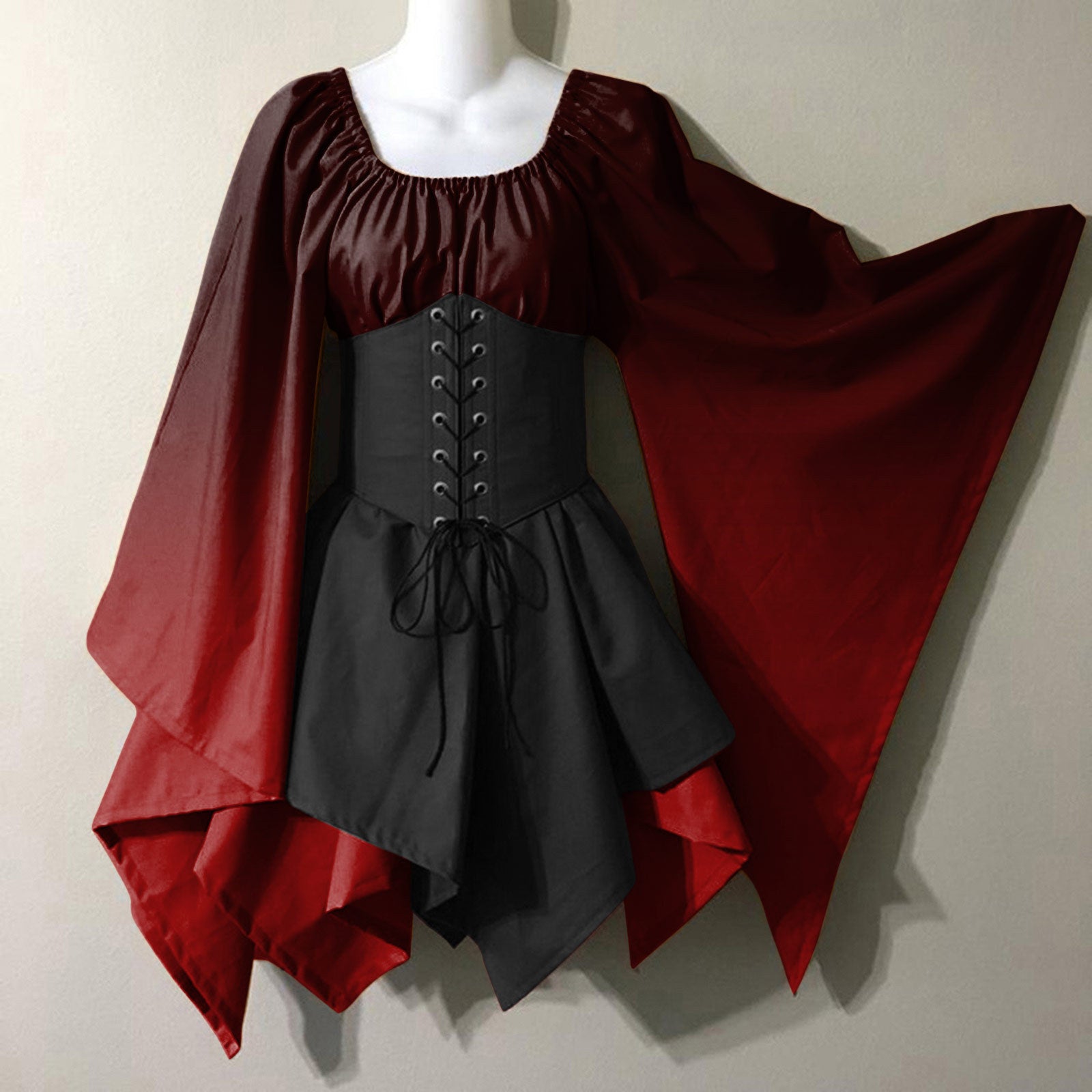 Gothic Vintage Silk Ball Gown - Gothmuse