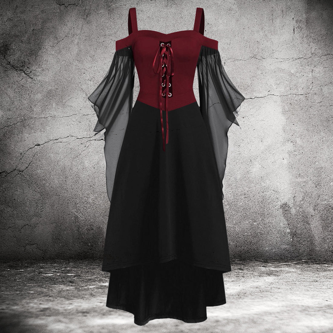 Dark Romance Gothic Evening Gown - Gothmuse
