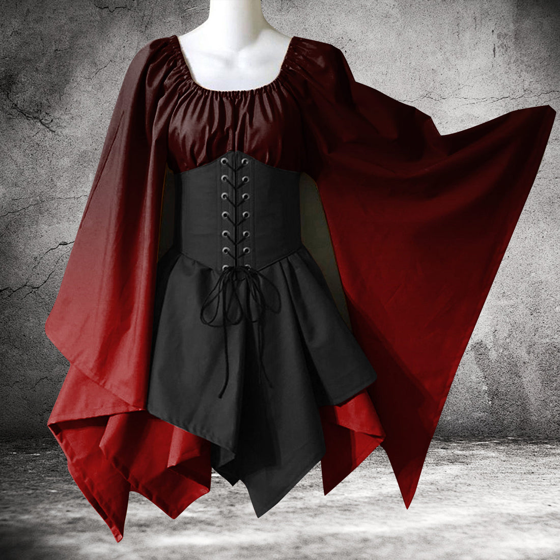 Gothic Vintage Silk Ball Gown - Gothmuse