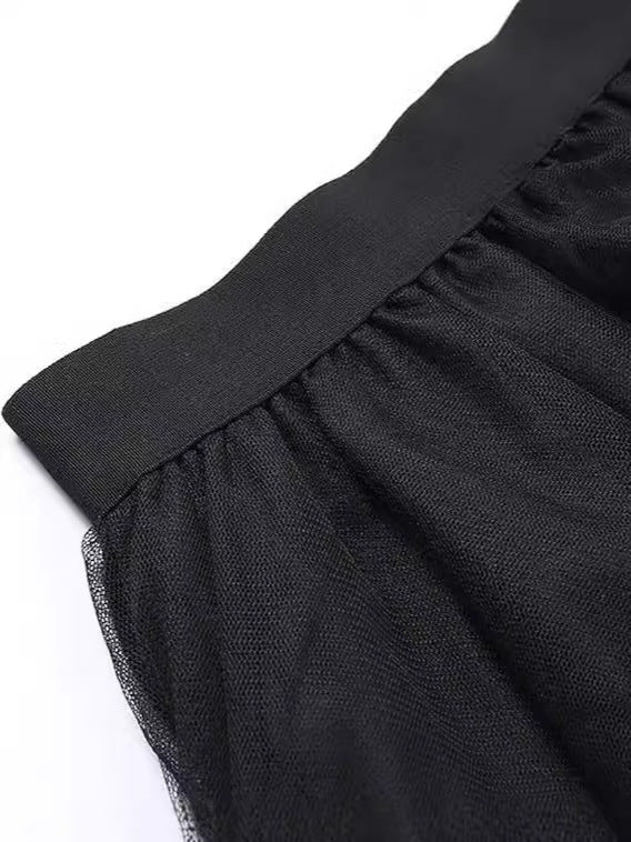 Witchy Gothic Tulle Skirt - Gothmuse
