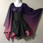 Gothic Vintage Silk Ball Gown - Gothmuse