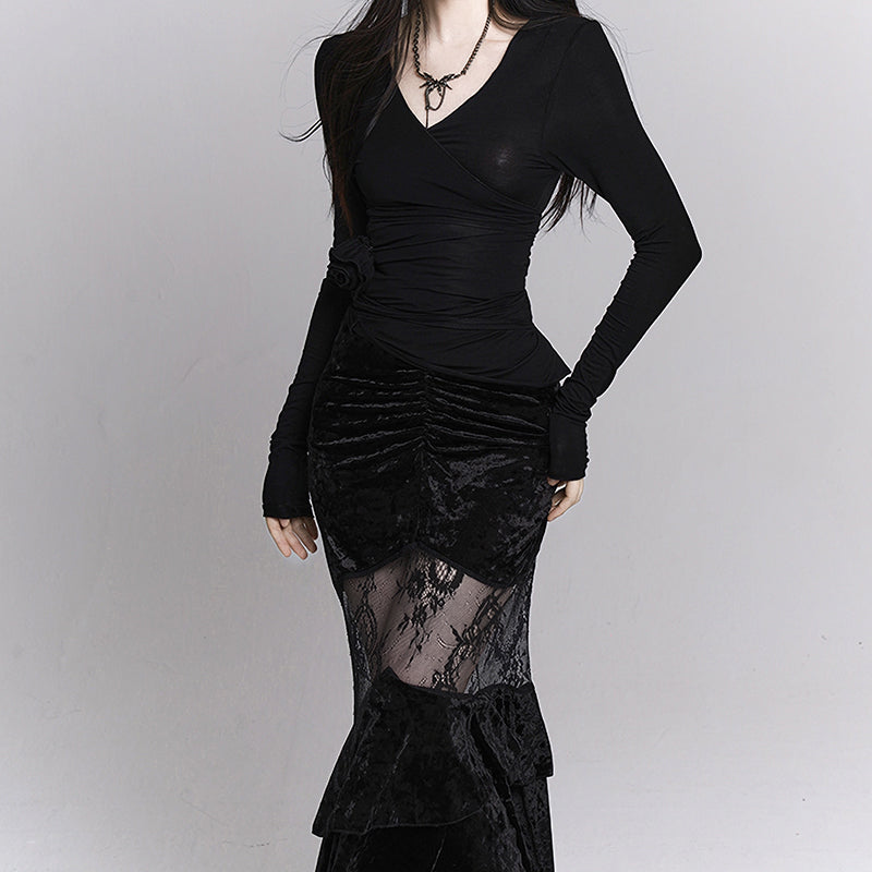 Gothic Mermaid Skirt - Gothmuse