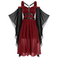 Gothic Vintage Midi Dress - Gothmuse