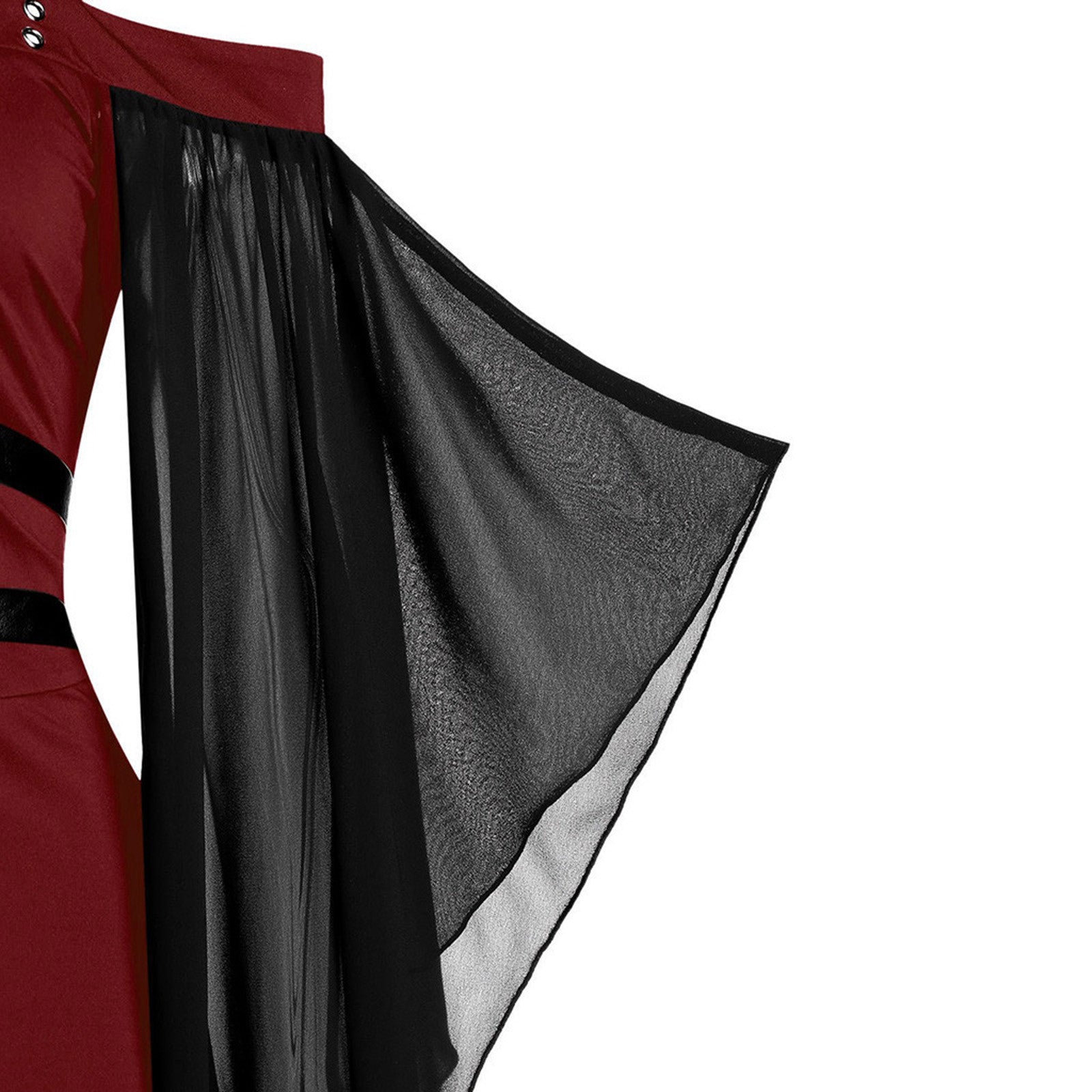 Gothic Vintage Midi Dress - Gothmuse