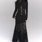 Ghostly Gothic Lace Dress - Gothmuse