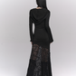 Ghostly Gothic Lace Dress - Gothmuse