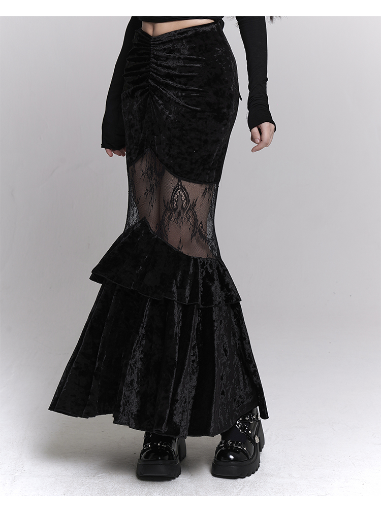 Gothic Mermaid Skirt - Gothmuse