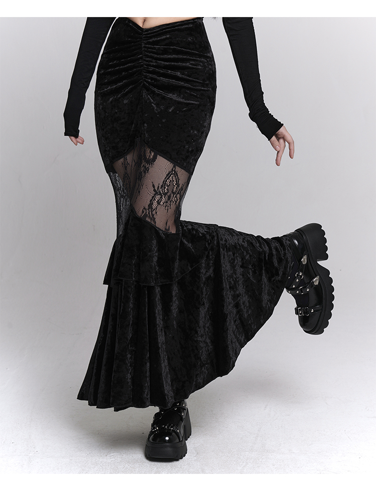 Gothic Mermaid Skirt - Gothmuse