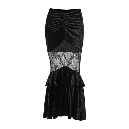 Gothic Mermaid Skirt - Gothmuse