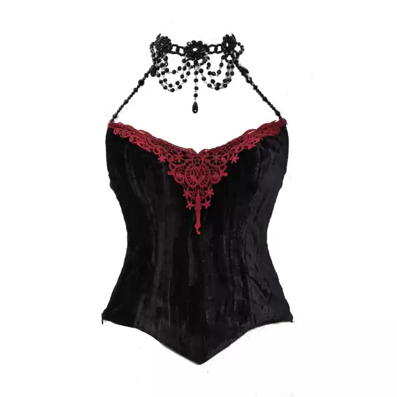 Gothic Corset Fishbone Suspender Skirt - Gothmuse