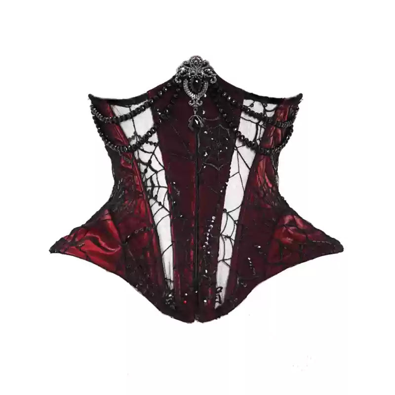 Gothic Corset Fishbone Suspender Skirt - Gothmuse